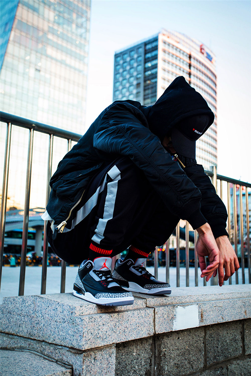 nike耐克男女鞋情侣款airjordan3aj3限量白银爆裂纹飓风手稿钩子篮球