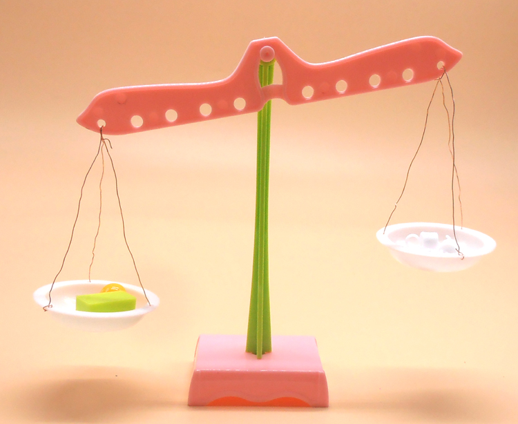 简易天平秤托盘教学仪器 小学生 天平秤称重科学实验儿童玩具教具