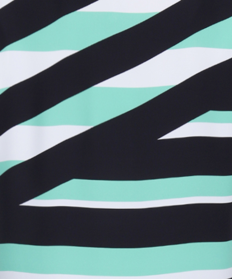 高田贤三kenzo女装连衣裙绿白相间涤纶2ro32258b 36