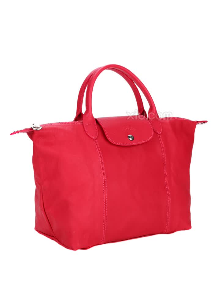 longchamp 珑骧 le pliage 系列 女士长柄小号尼龙折叠饺子包 红色 f