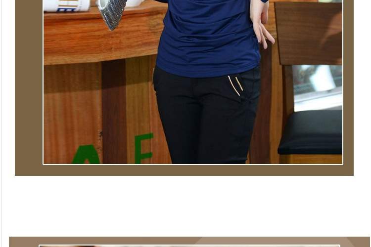 妙妙秀语2016秋款女装打底衫修身气质显瘦立领长袖T恤衫 女 上衣 绿 色 L