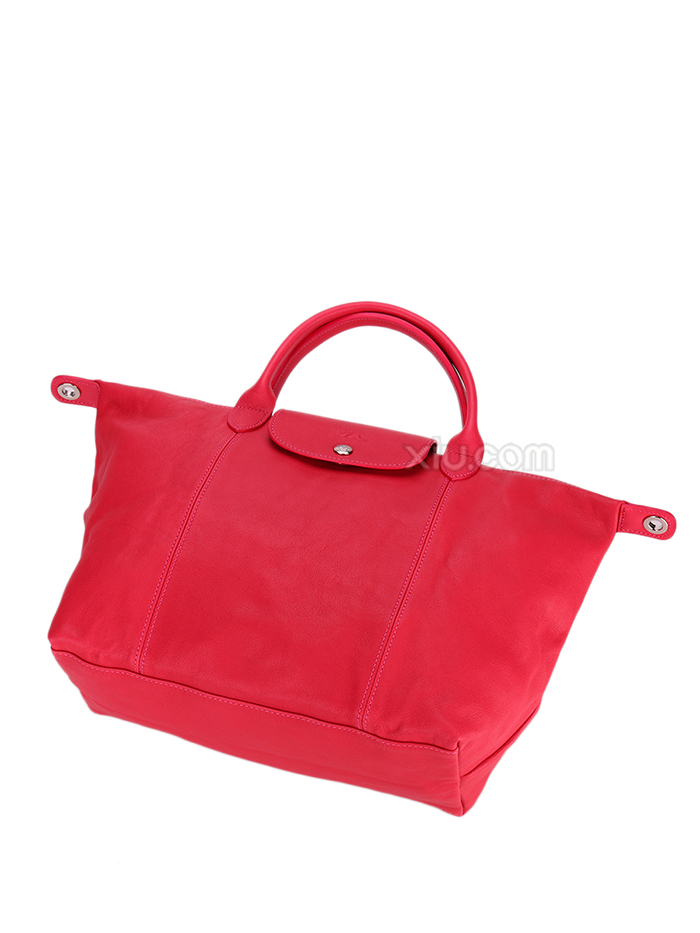 longchamp 珑骧 le pliage 系列 女士长柄小号尼龙折叠饺子包 红色 f