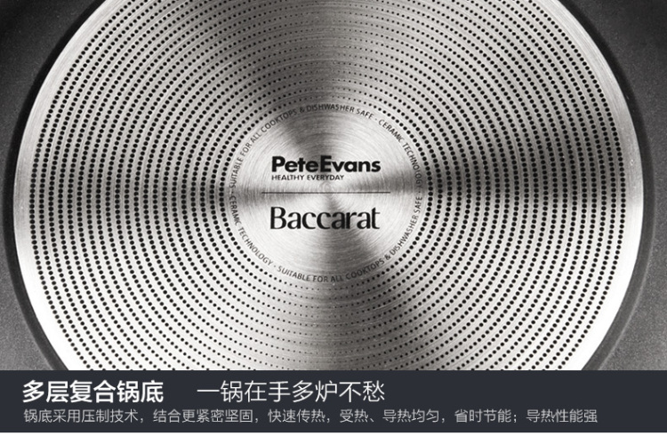 荷家臻品 PETE健康不粘炒锅 GEGG-28