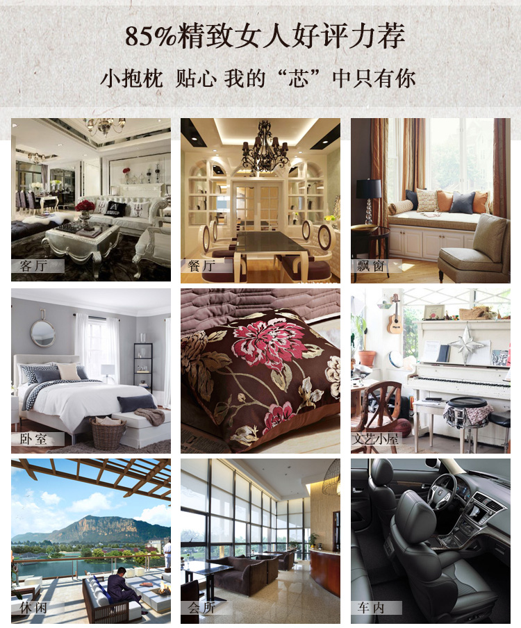 
                                        蓝蜗牛仿真丝抱枕沙发靠垫腰办公室汽车靠枕含芯一只咖啡色60*60cm咖啡色 咖啡色 60cm*60cm                
