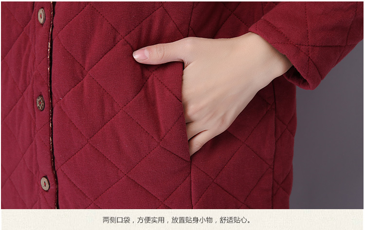 ZZ&FF 2015女装新款上衣夹棉加厚立领衬衣中长款长袖棉麻衬衫外套女秋9882 深灰色 M