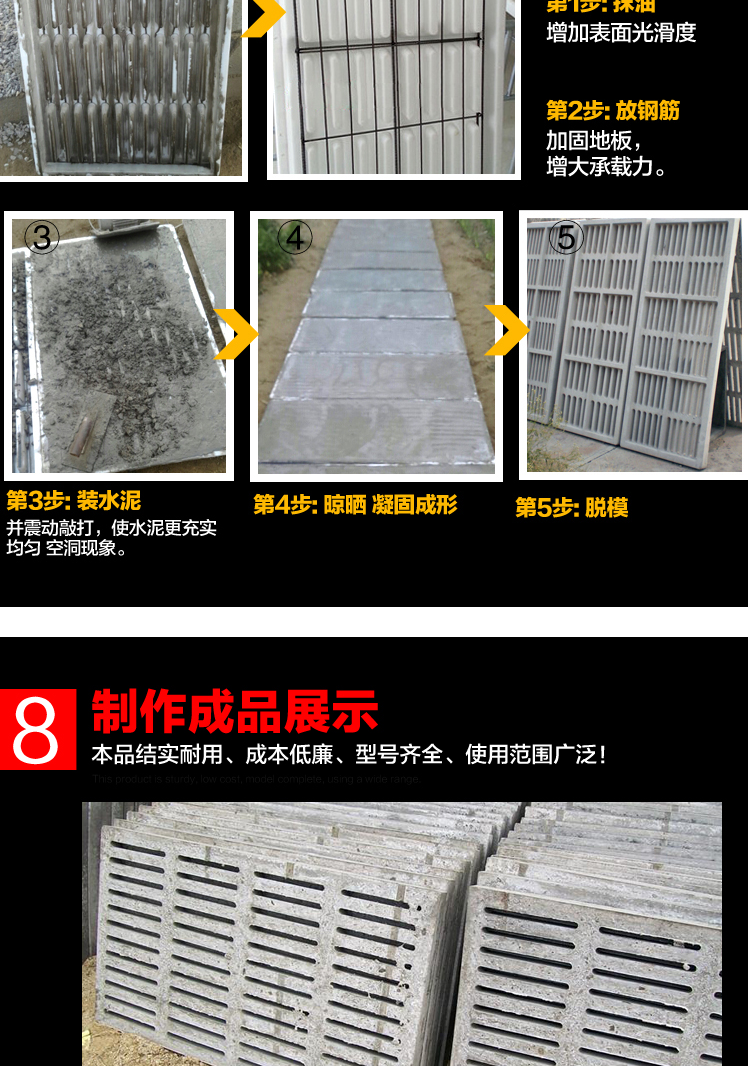 牧多多 豬羊用漏糞板模具 水泥板模具 配說明書 羊舍漏糞地板 水泥羊