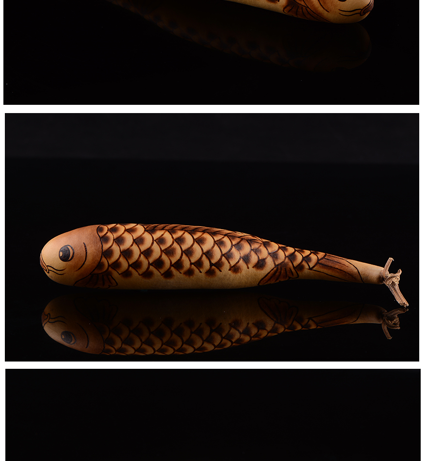 东赏 烙画葫芦鲤鱼【11.46克】