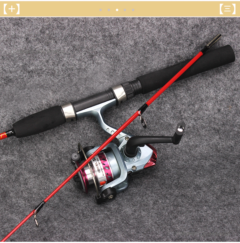 威和特价鱼竿套装鱼轮路亚竿套装纺车轮实心鱼杆m调远投钓渔竿 1.