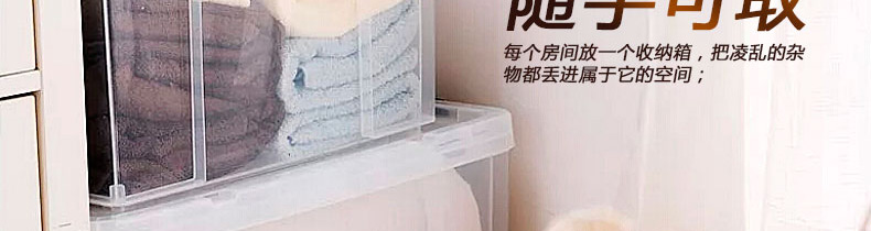 
                                        天马Tenma 透明塑料收纳箱车载储物箱劳克斯整理箱加厚收纳盒两个装 440M(21L两个装) 两个组合装                