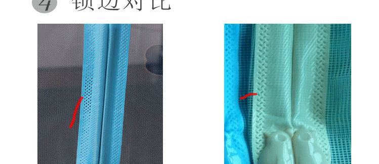 众诺中田 加密冰丝印花 免穿磁条 夏季防蚊门帘 磁性软纱门7对鸟扣 6对磁条 紫色 90CM*210CM