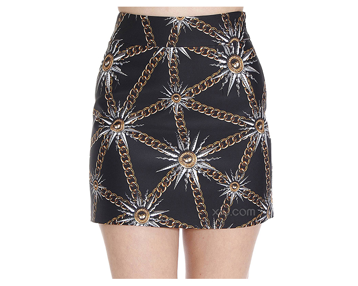 fausto puglisi 印花锁链紧身半身裙 黑色 44