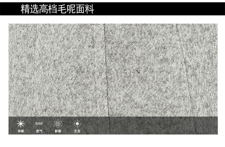 喵喵妍妞 2016春秋冬新品女装保暖毛呢子大衣 女中长款 外套 FYX1018 藏蓝色 L