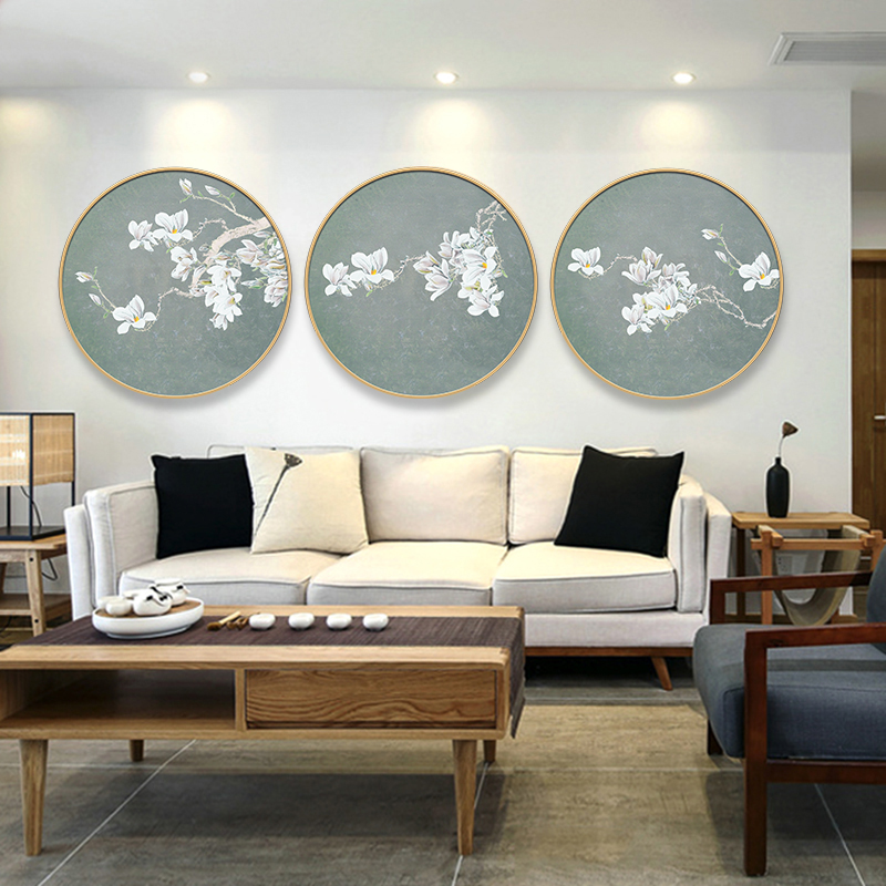 轩色 客厅装饰画新中式水墨国画沙发背景墙画餐厅壁画书房字画卧室