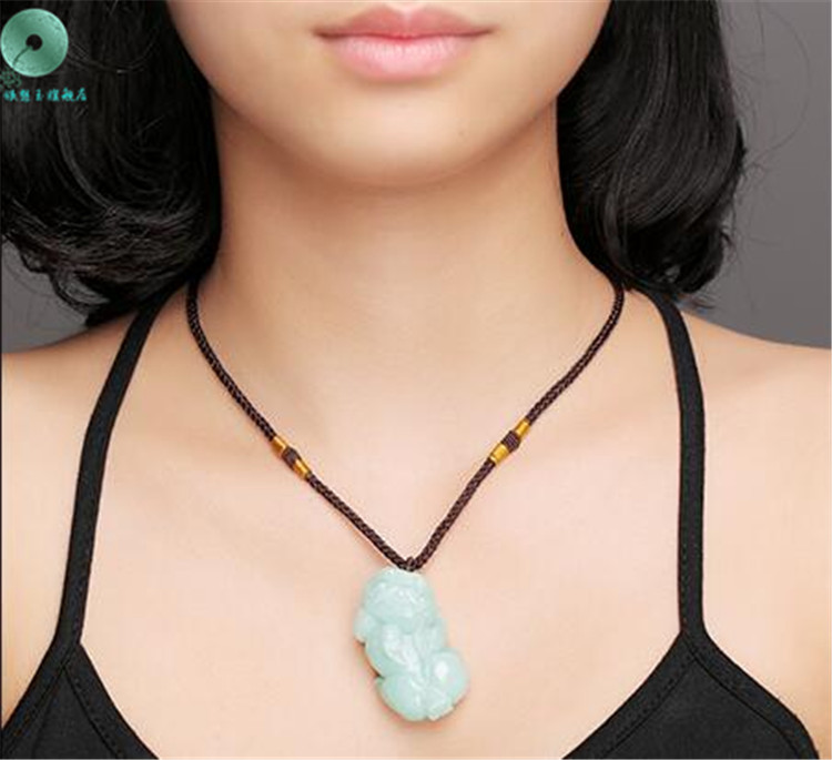 银想玉翡翠貔貅吊坠玉貔貅玉坠子男女佩戴玉项链翡翠貔貅挂件男款女款