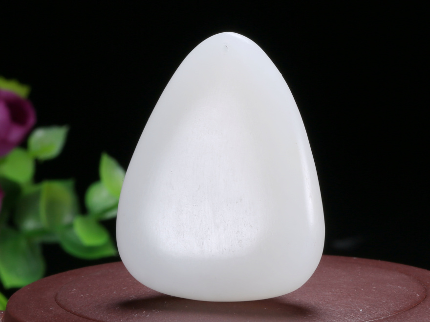 和田玉羊脂白玉挂件26克【珍宝世家】