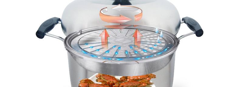 
                                        苏泊尔（SUPOR） 24cm蒸滋味不锈钢复底蒸锅多用锅(明火电磁炉通用)SZ24S1 SZ24S1                