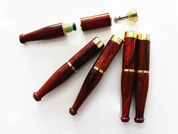 开悟者 过滤烟嘴 大叶黄花梨木质细支烟嘴过滤器 粗烟细烟两用型红木