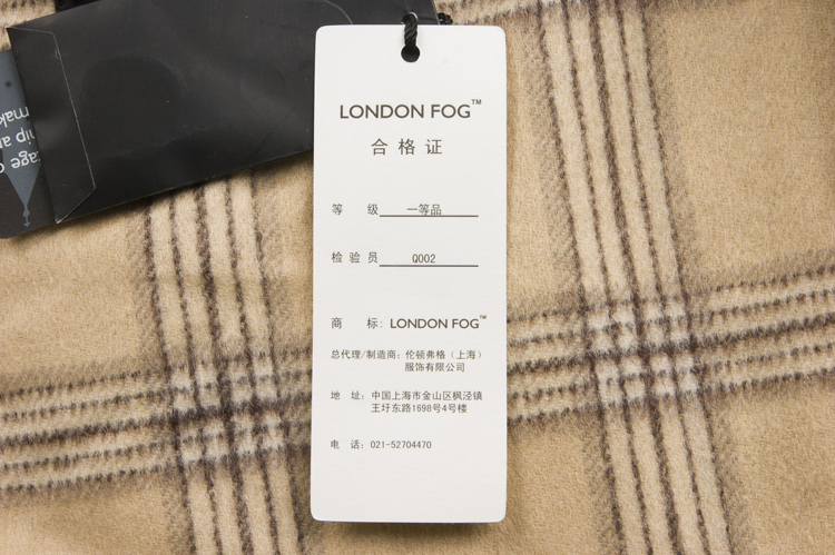 
                                        LONDON FOG/伦敦雾女士秋款双排扣纯色修身中长款风衣LW11WF606 R4 165/84(38)                