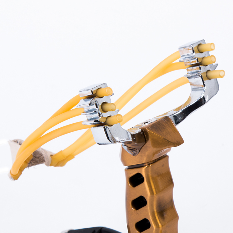 增源达 弹弓腕托弹弓铝合金不锈钢传统定位卡球竞技户外打猎弹弓器 黑