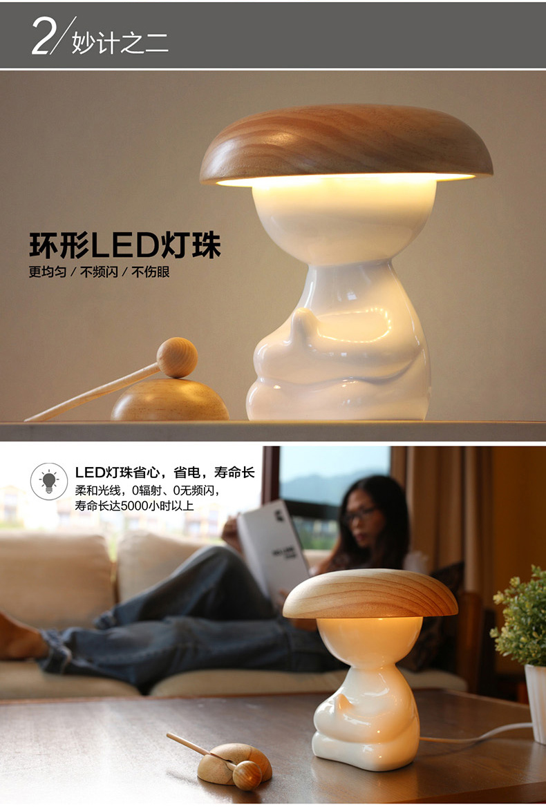 
                                        琪特 创意台灯 聪明一休空气净化器负离子除尘净化夜灯 送女友送老婆生日礼物实用创意礼品 一休智能空气净化灯                