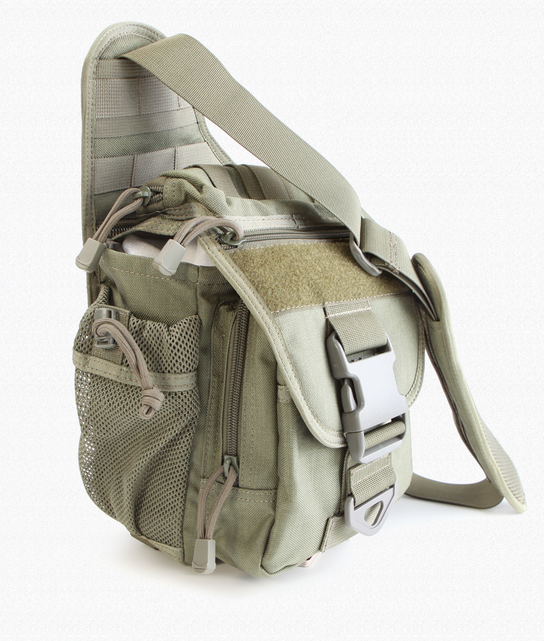 阿拉曼超级鞍包袋男女战术单肩斜挎包军迷出游户外运动尼龙鞍包 cp色