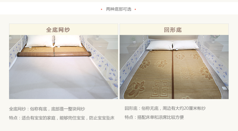 
                                                            含羞精灵 方顶蒙古包蚊帐免安装三开门拉链钢丝可折叠1.5m/1.8米床蚊帐 花仙谷-蓝色-全底 1.2m(4英尺)床                