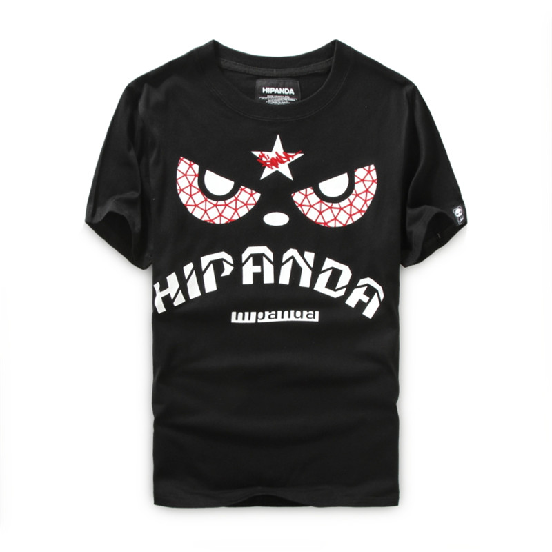 时尚潮牌不死熊猫 hi panda 2016春夏新款 时尚熊猫眼印花给小难过