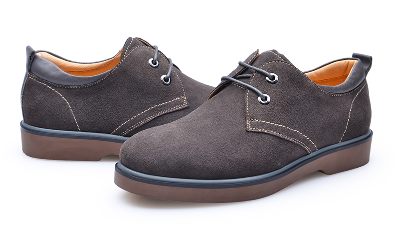 索卫(suove) 休闲鞋男单鞋 春秋系带男鞋 圆头低