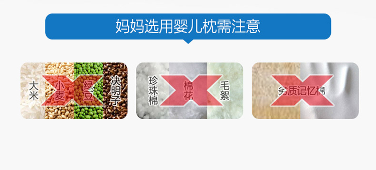 乐兜全棉婴儿定型枕头 护颈记忆枕 宝宝防扁头 卡通小象
