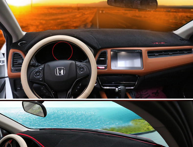 安特客 本田缤智仪表台避光垫xrv防晒隔热反光垫改装装饰 防滑款红边