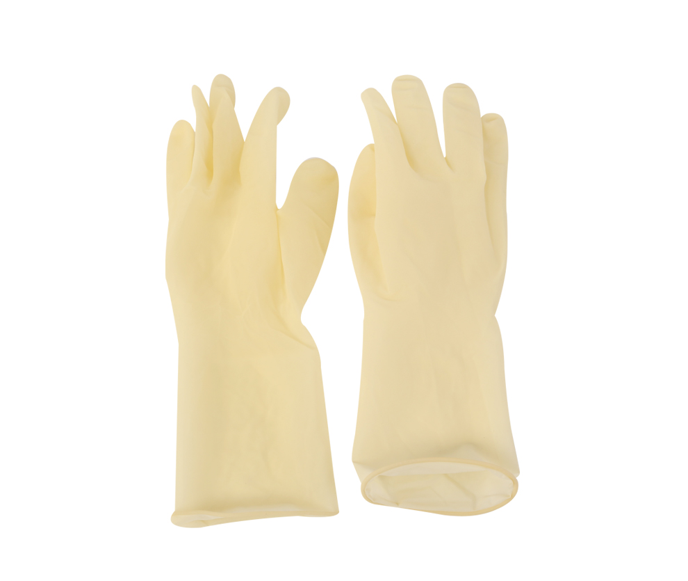 一次性外科手术手套医用 乳胶手套无菌家用橡胶手套有粉 1双 6.5