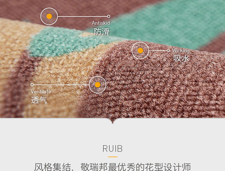 
                                                                                Rui.b厨房地垫长条防油防水地垫入户门垫进门床边脚垫家用易清洗蹭脚垫防滑垫 盘子刀叉 50*80cm                