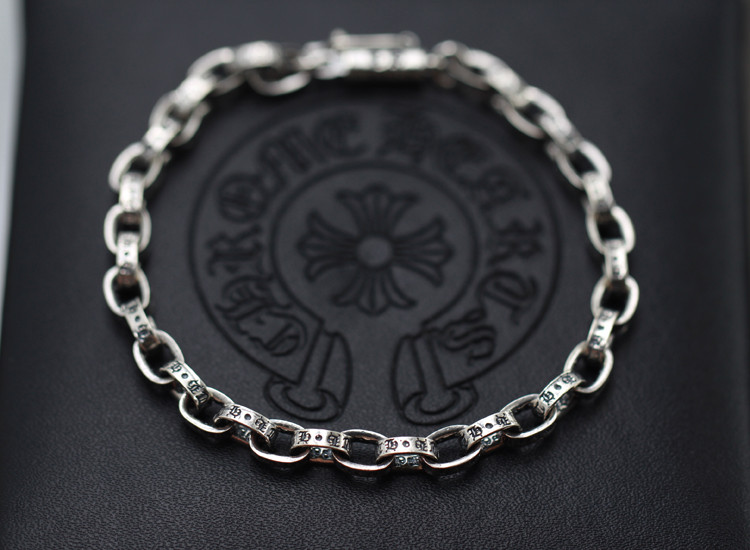 形象派 925银 克罗心ch字母男女款情侣手链 长20厘米-约13克