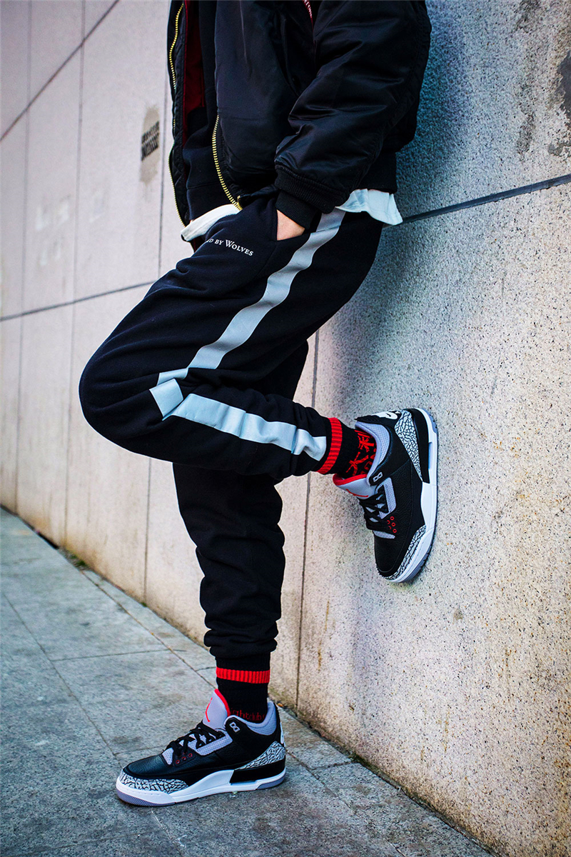 nike耐克男女鞋情侣款airjordan3aj3限量白银爆裂纹飓风手稿钩子篮球