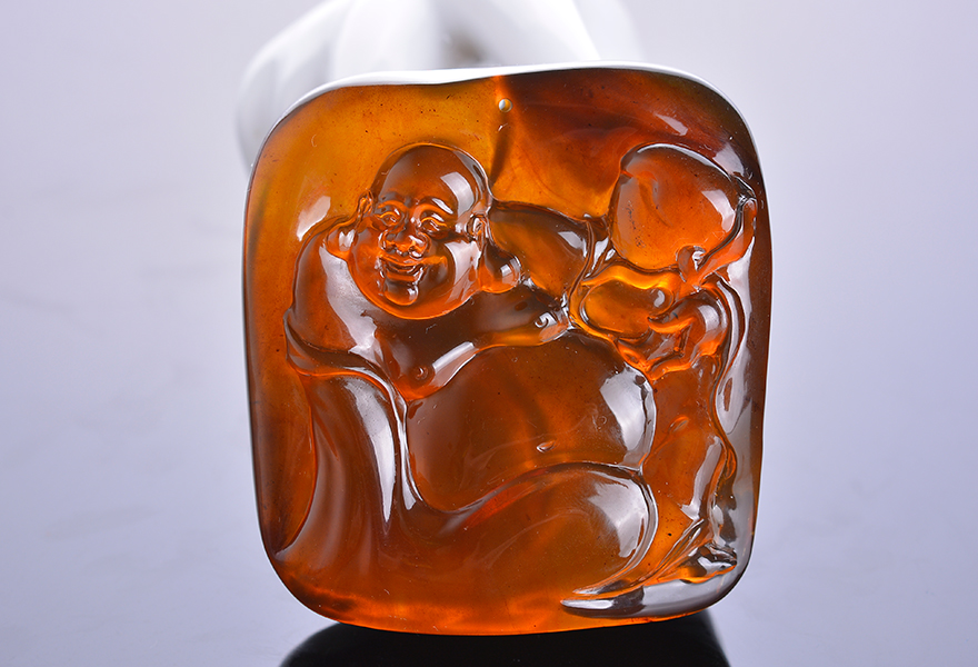 37 g 尺寸: 62mm*57mm*15-23mm    颜色: 褐黄 造型: 佛像