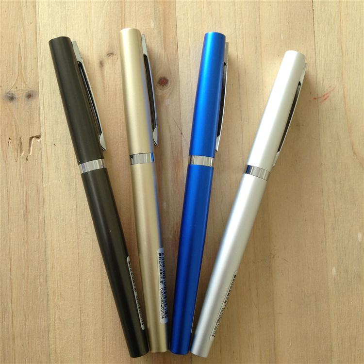 晨光w1401珍品中性笔 0.5mm黑色金属笔杆水笔 办公用品