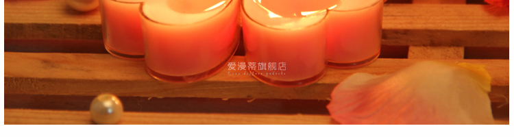心形蜡烛浪漫求婚道具小蜡烛 生日表白告白蜡烛 烛光晚餐布置20只装 心形蜡烛5色混装 20粒 送花瓣300片