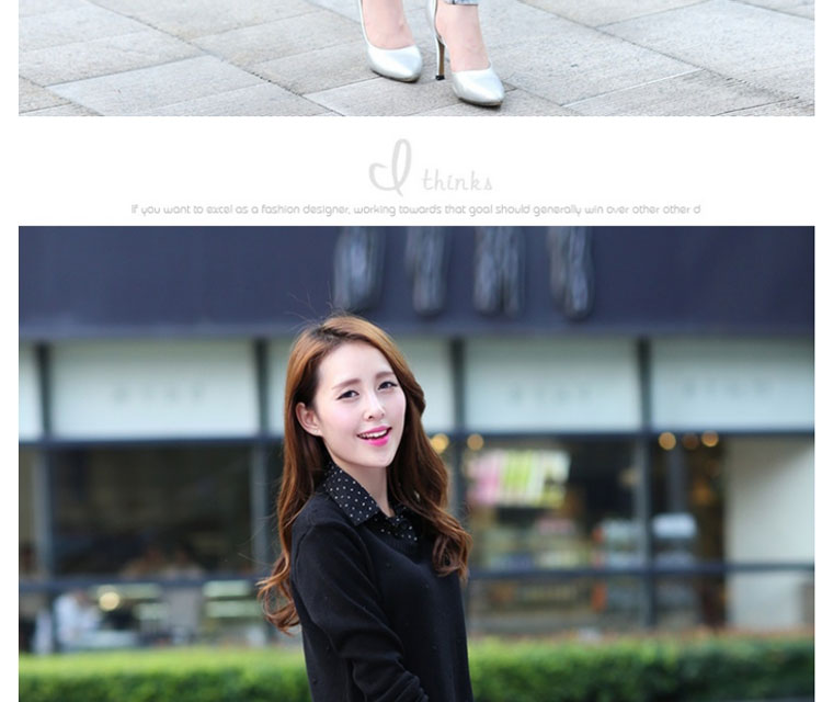 美丽信徒 针织衫女毛衣女套头冬韩版YZZS023 酒红 均码