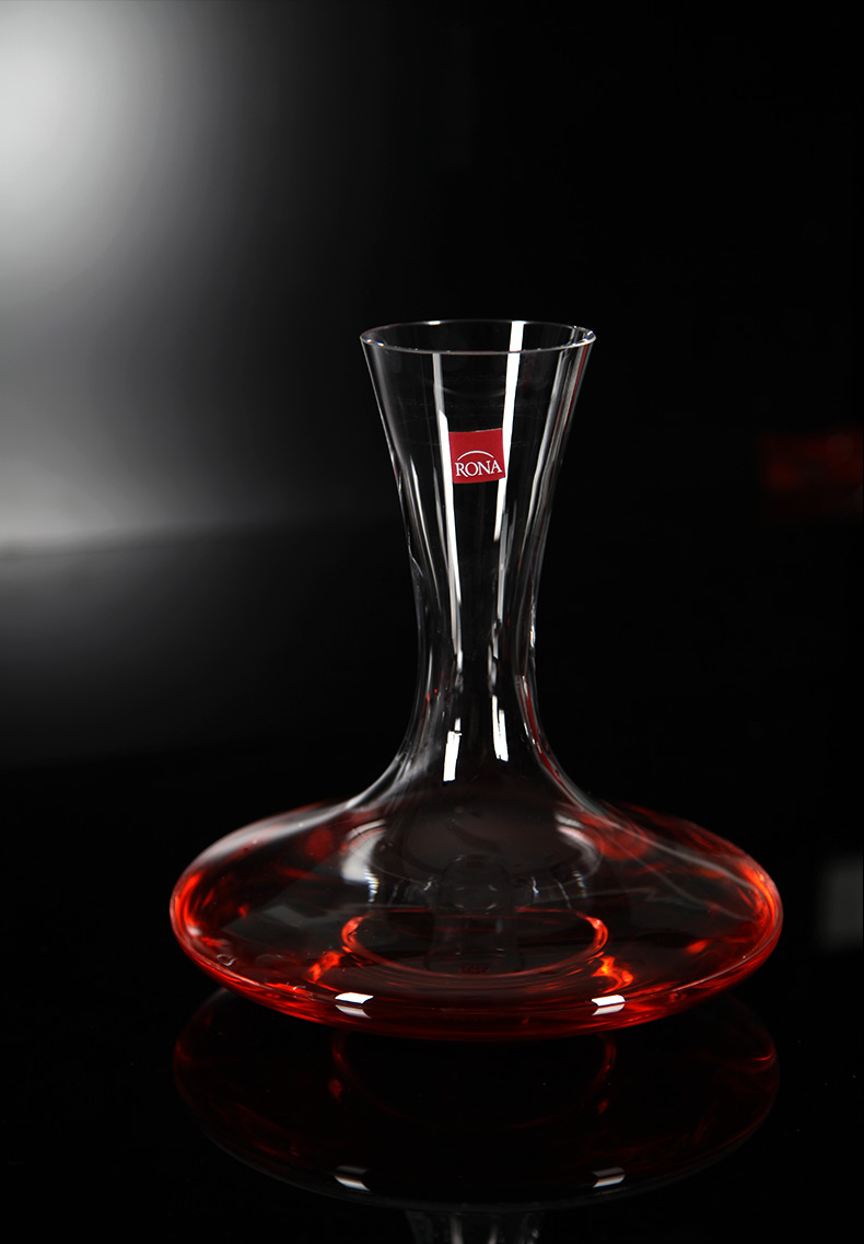 rona捷克进口高端手工无铅水晶醒酒器葡萄酒红酒分酒器酒具 1000ml