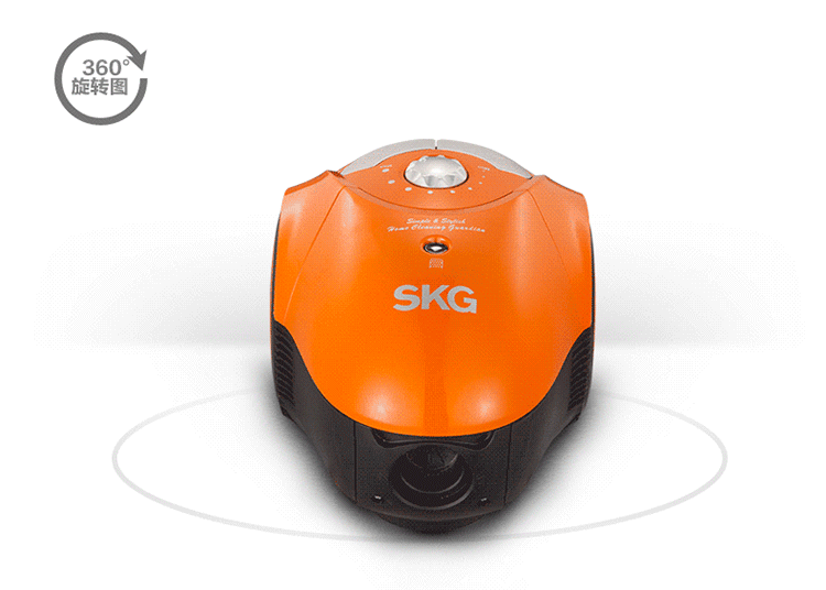 SKG3851小型强力吸尘器 家用静音9档变速大功率除螨 手持吸尘机