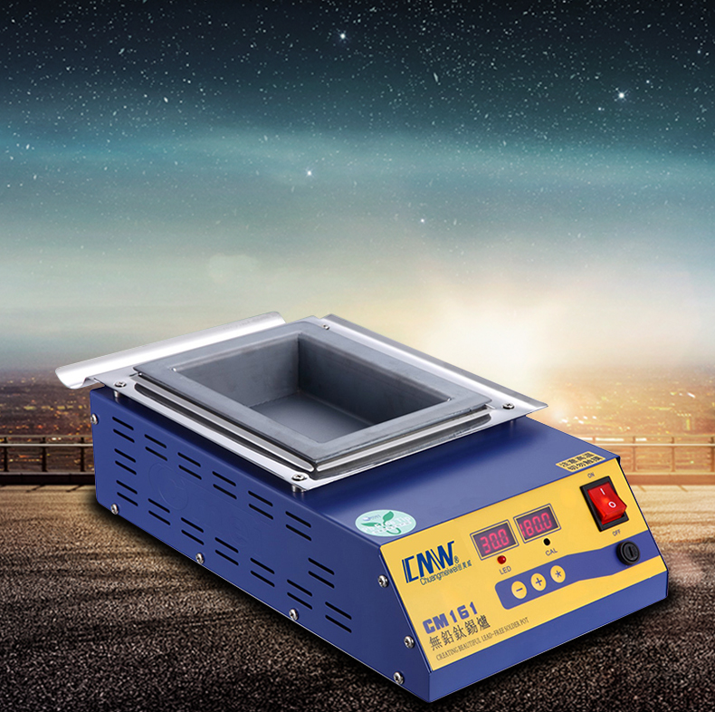 创美威 方形无铅锡炉 调温恒温熔锡炉 钛合金无铅锡炉 高温锡锅 手动