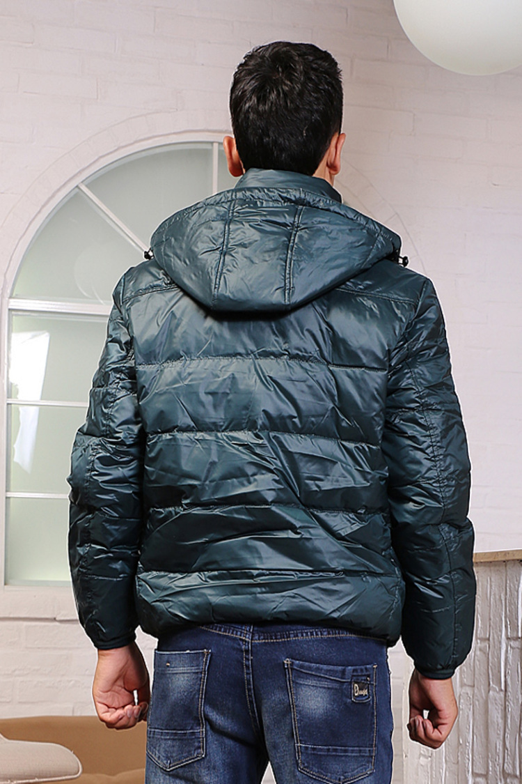 雪驰xuechi 冬装短款保暖时尚休闲可脱卸帽面包式男装羽绒服 a-1390