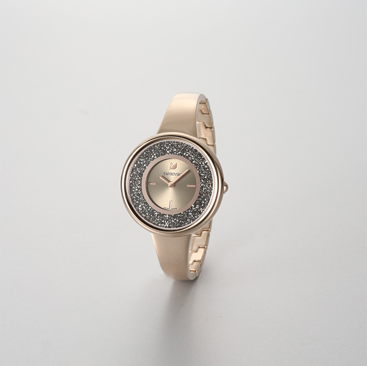 品牌官方直售施华洛世奇crystallinepure腕表香槟金5376077