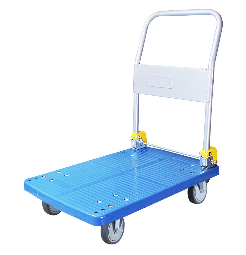 好嘉居小推车拉货拖车折叠搬家货车四轮平板车静音搬运车仓库手拉车