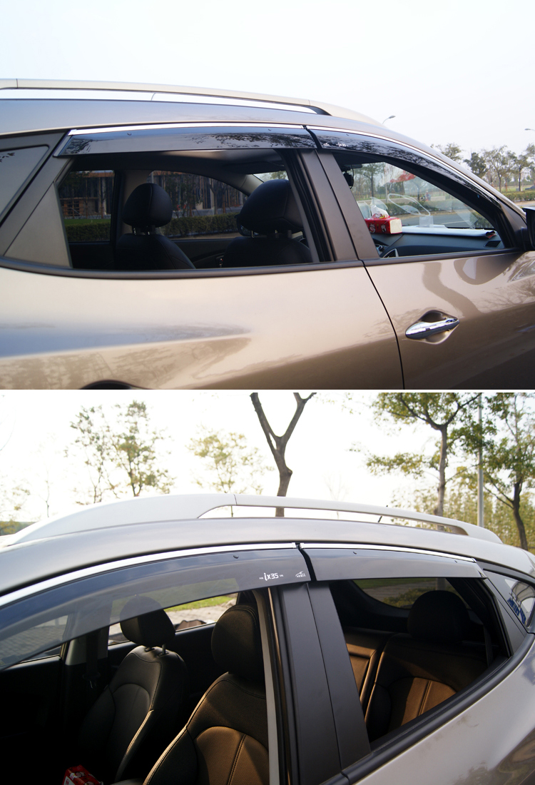 悦野 现代ix35晴雨挡 ix35雨挡ix35雨眉 ix35晴雨挡专用改装无亮条-预