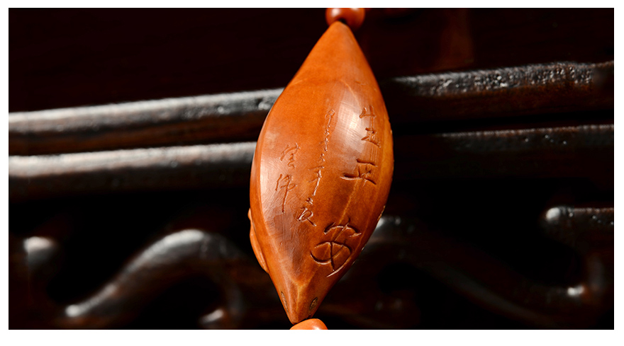 文玩收藏 核雕 盘道 橄榄核手串 手工精雕十二生肖 苏工大师 丁佳伟刻