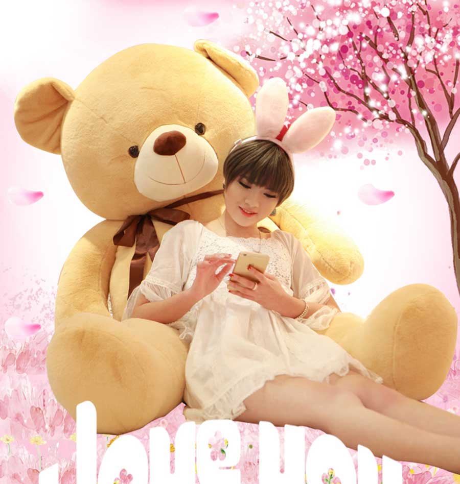 新款泰迪熊抱抱熊爱心熊毛绒玩具布娃娃love熊女孩儿童公仔玩偶可爱