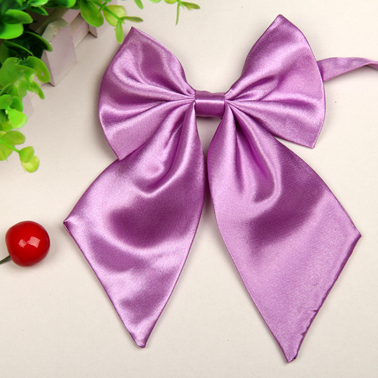 茉蒂菲莉 女士领花 银行酒店学生职业装纯色领花 黑色