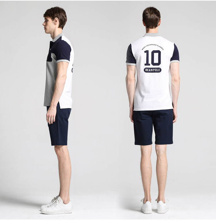 bean pole韩国三星2015新品商场同款商务休闲短袖polo衫bc5342019