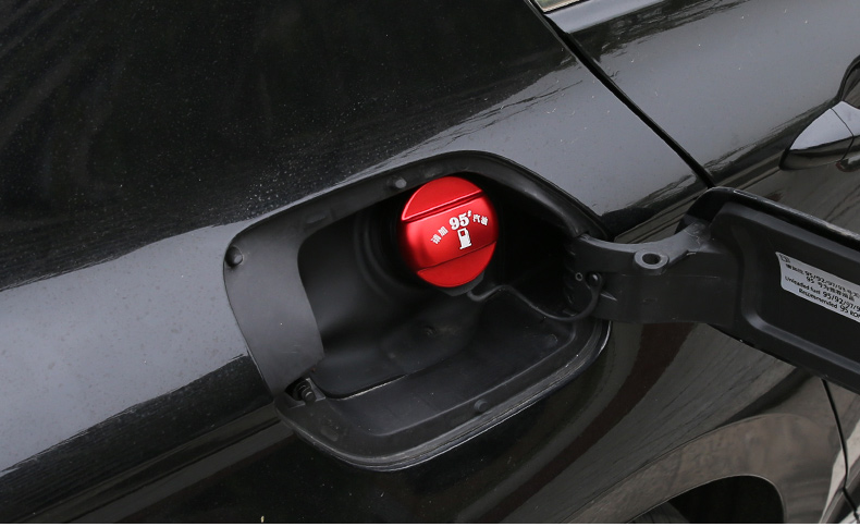 点缤 专用于19-21款朗逸plus油箱盖贴铝合金加95警示贴18款大众装饰